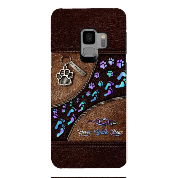 PERSONALIZED NEVER WALK ALONE DOG MOM PHONECASE TNTN0810