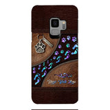 PERSONALIZED NEVER WALK ALONE DOG MOM PHONECASE TNTN0810