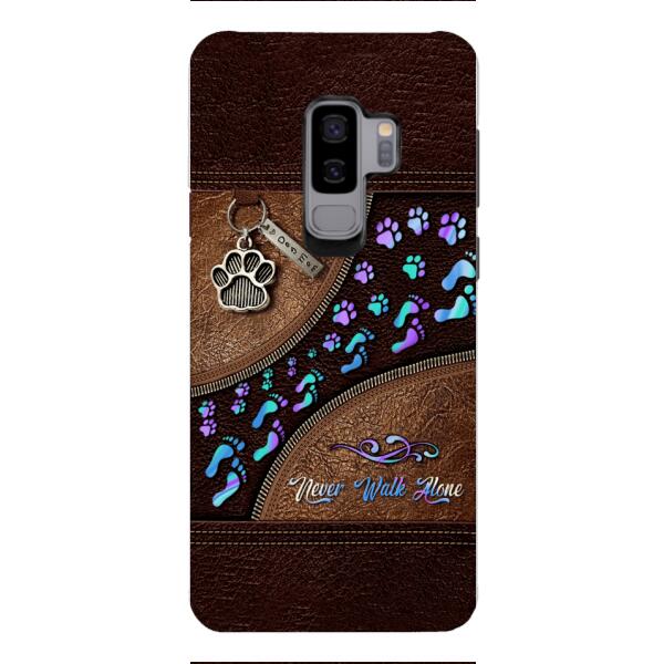 PERSONALIZED NEVER WALK ALONE DOG MOM PHONECASE TNTN0810