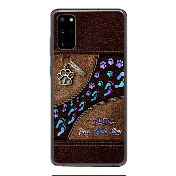 PERSONALIZED NEVER WALK ALONE DOG MOM PHONECASE TNTN0810