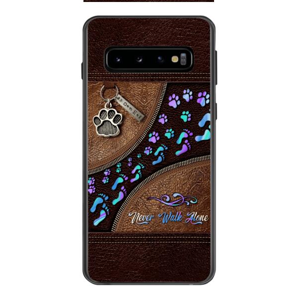 PERSONALIZED NEVER WALK ALONE DOG MOM PHONECASE TNTN0810