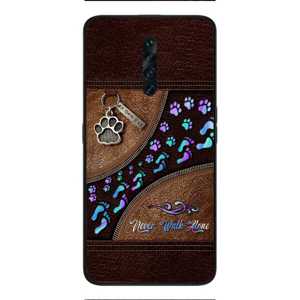 PERSONALIZED NEVER WALK ALONE DOG MOM PHONECASE TNTN0810