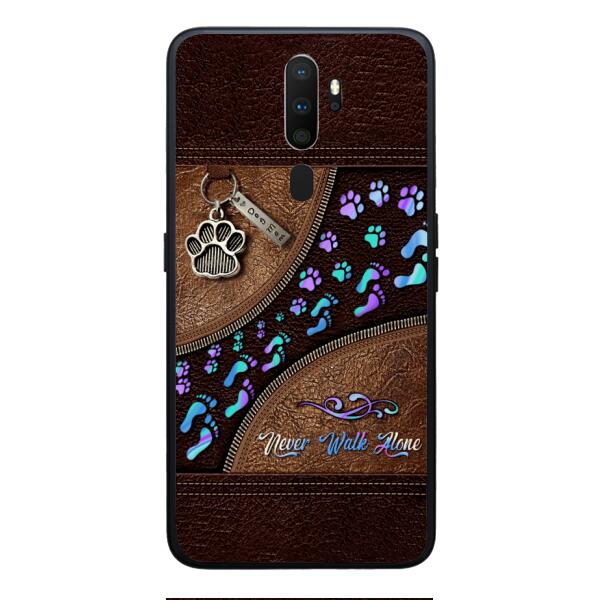 PERSONALIZED NEVER WALK ALONE DOG MOM PHONECASE TNTN0810