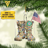PERSONALIZED U.S SOLDIER HANGING ORNAMENT CHRISTMAS OCT-LN09