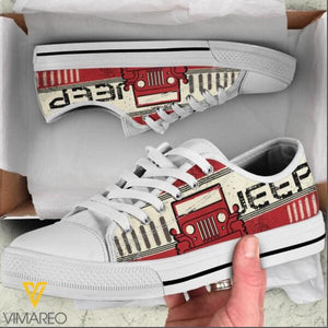 PERSONALIZED JEEP LOW TOP SHOES TNDT0910