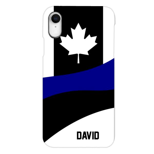Personalized Canadian Thin Blue Line Phone Case OCT-HQ10