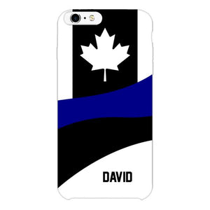 Personalized Canadian Thin Blue Line Phone Case OCT-HQ10