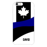 Personalized Canadian Thin Blue Line Phone Case OCT-HQ10