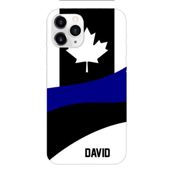 Personalized Canadian Thin Blue Line Phone Case OCT-HQ10