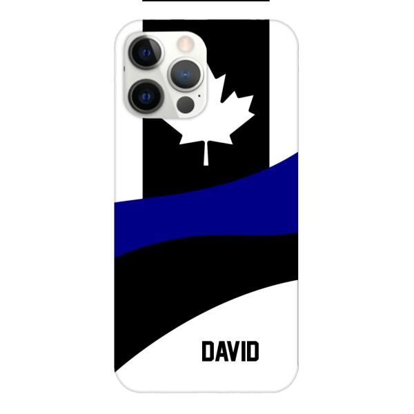 Personalized Canadian Thin Blue Line Phone Case OCT-HQ10