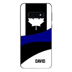 Personalized Canadian Thin Blue Line Phone Case OCT-HQ10