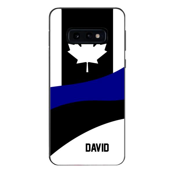 Personalized Canadian Thin Blue Line Phone Case OCT-HQ10