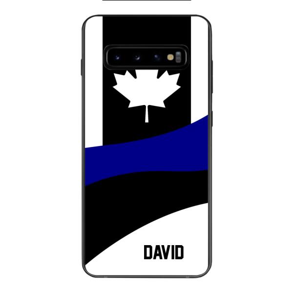 Personalized Canadian Thin Blue Line Phone Case OCT-HQ10