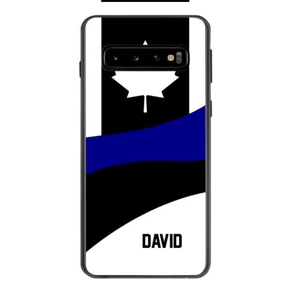Personalized Canadian Thin Blue Line Phone Case OCT-HQ10