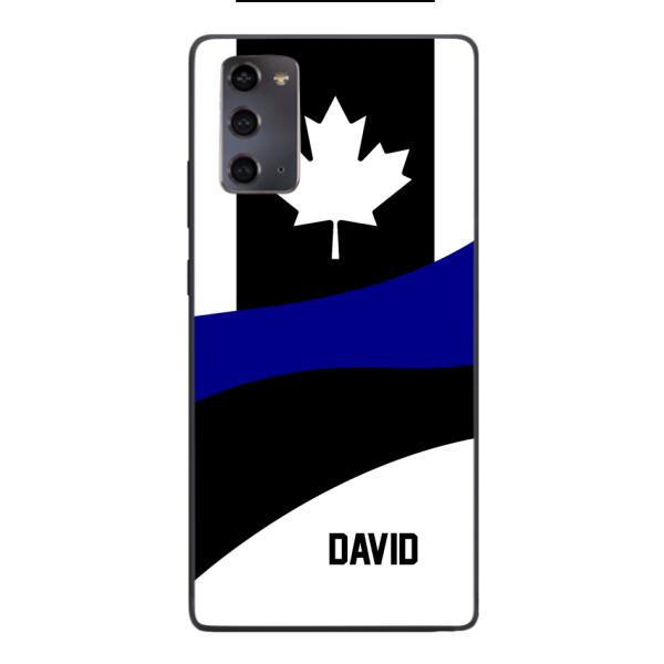 Personalized Canadian Thin Blue Line Phone Case OCT-HQ10