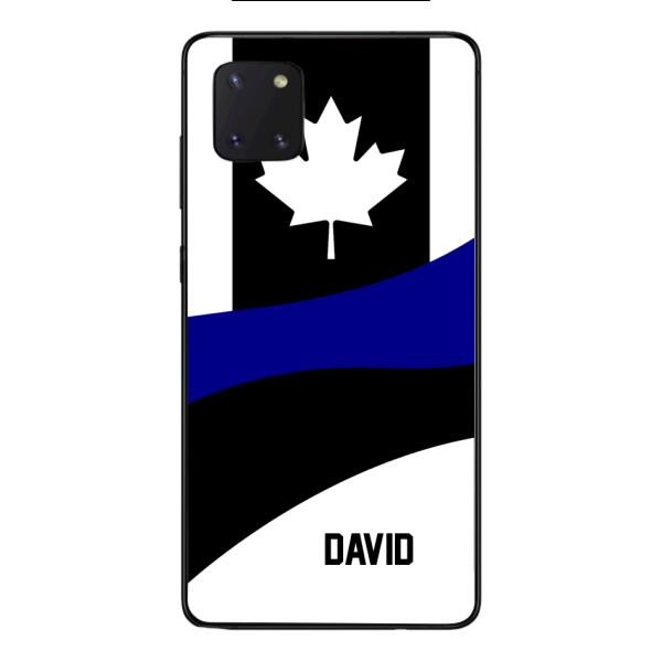 Personalized Canadian Thin Blue Line Phone Case OCT-HQ10