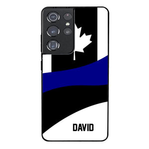 Personalized Canadian Thin Blue Line Phone Case OCT-HQ10