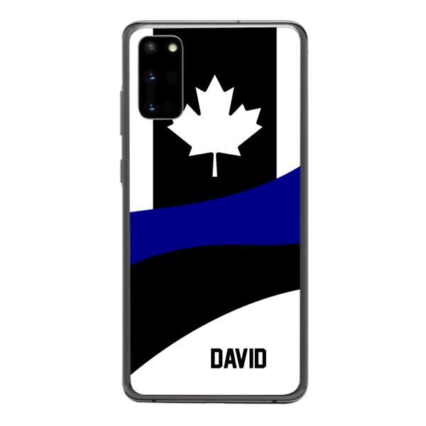 Personalized Canadian Thin Blue Line Phone Case OCT-HQ10