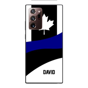 Personalized Canadian Thin Blue Line Phone Case OCT-HQ10