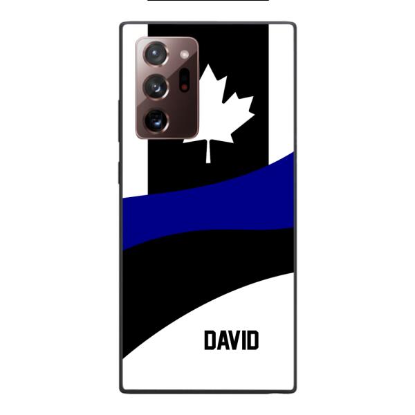 Personalized Canadian Thin Blue Line Phone Case OCT-HQ10