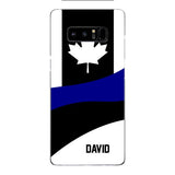 Personalized Canadian Thin Blue Line Phone Case OCT-HQ10