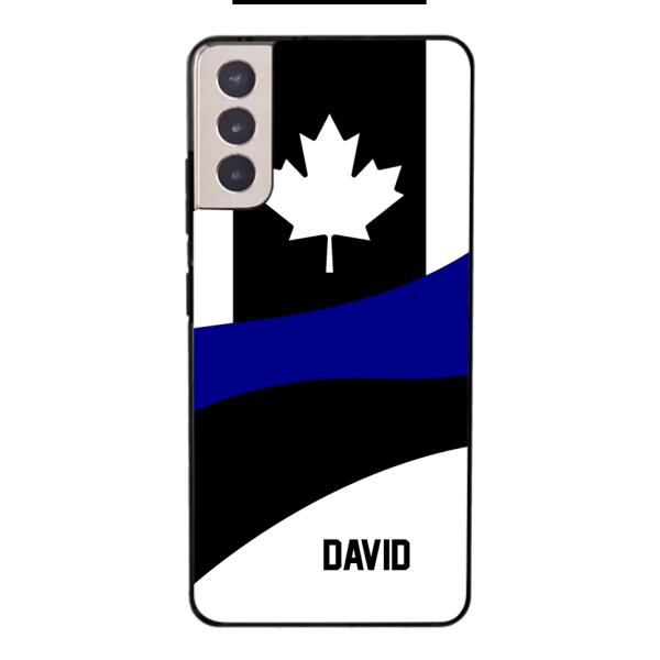 Personalized Canadian Thin Blue Line Phone Case OCT-HQ10