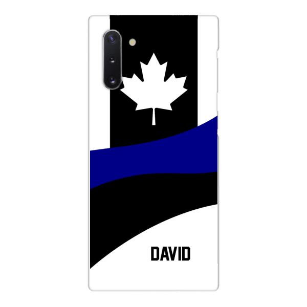 Personalized Canadian Thin Blue Line Phone Case OCT-HQ10