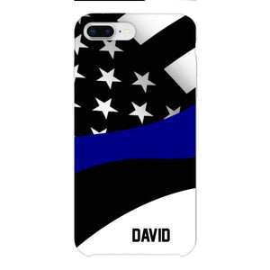 Personalized U.S Thin Blue Line Phone Case OCT-HQ10