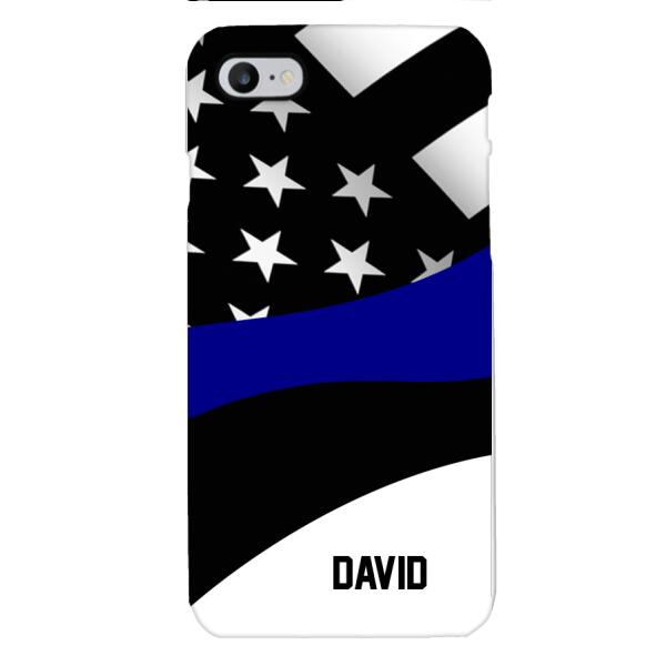 Personalized U.S Thin Blue Line Phone Case OCT-HQ10