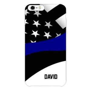 Personalized U.S Thin Blue Line Phone Case OCT-HQ10