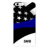 Personalized U.S Thin Blue Line Phone Case OCT-HQ10