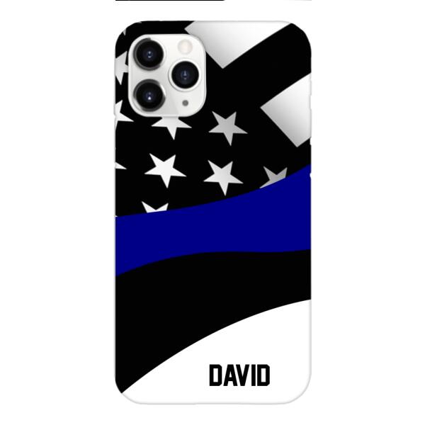 Personalized U.S Thin Blue Line Phone Case OCT-HQ10