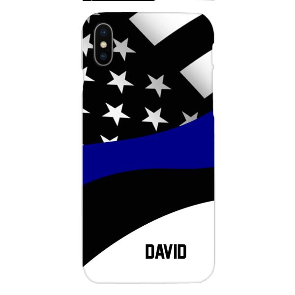 Personalized U.S Thin Blue Line Phone Case OCT-HQ10