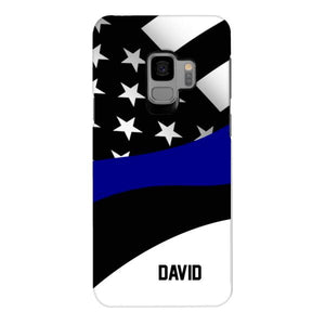 Personalized U.S Thin Blue Line Phone Case OCT-HQ10
