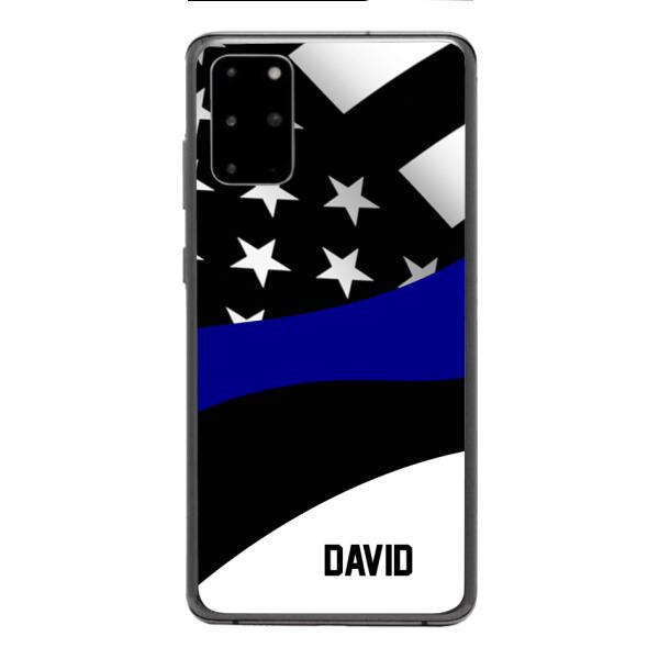 Personalized U.S Thin Blue Line Phone Case OCT-HQ10