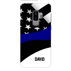 Personalized U.S Thin Blue Line Phone Case OCT-HQ10