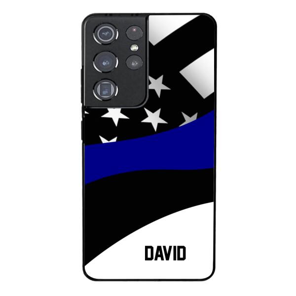 Personalized U.S Thin Blue Line Phone Case OCT-HQ10