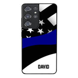 Personalized U.S Thin Blue Line Phone Case OCT-HQ10