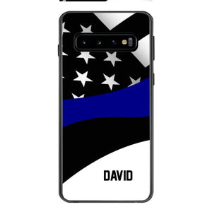 Personalized U.S Thin Blue Line Phone Case OCT-HQ10