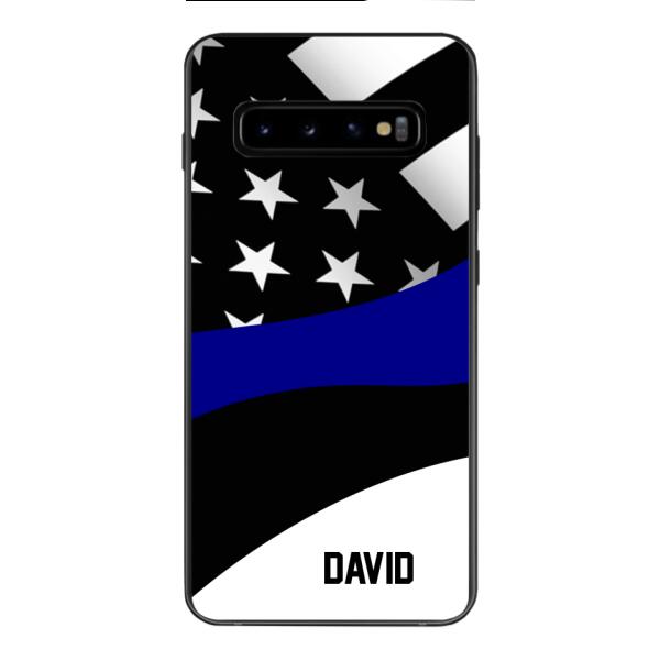 Personalized U.S Thin Blue Line Phone Case OCT-HQ10