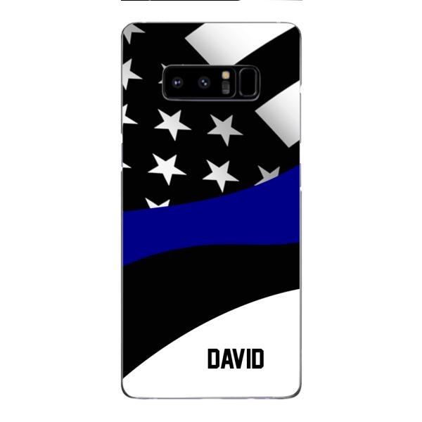 Personalized U.S Thin Blue Line Phone Case OCT-HQ10