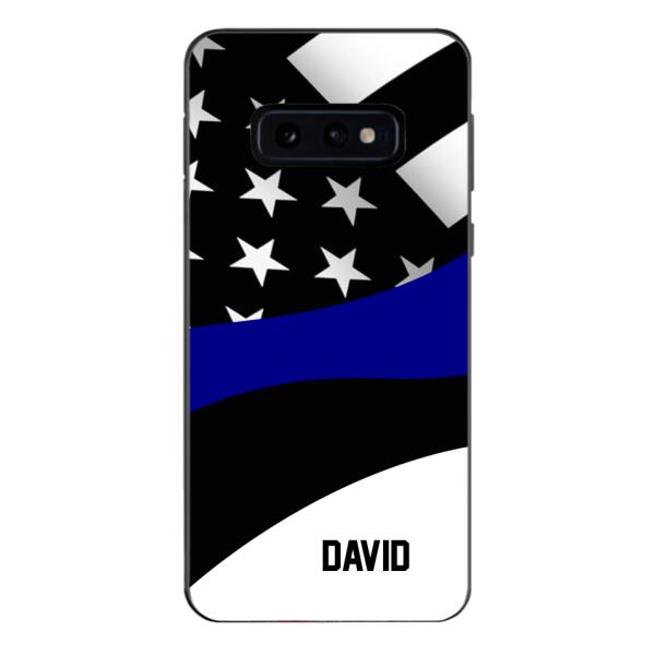 Personalized U.S Thin Blue Line Phone Case OCT-HQ10