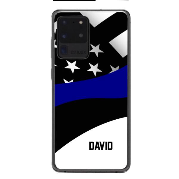 Personalized U.S Thin Blue Line Phone Case OCT-HQ10