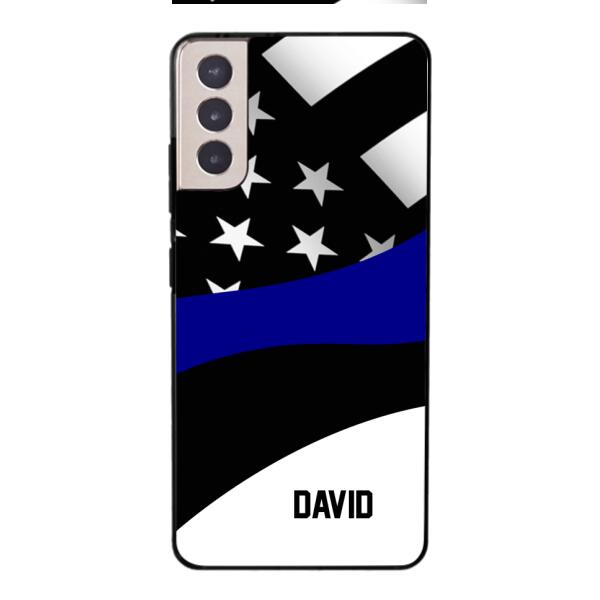 Personalized U.S Thin Blue Line Phone Case OCT-HQ10