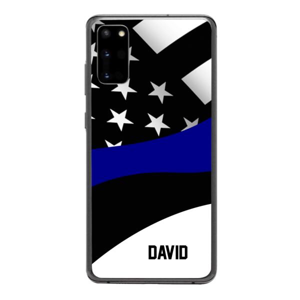 Personalized U.S Thin Blue Line Phone Case OCT-HQ10