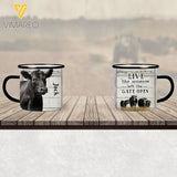 PERSONALIZED ANGUS CATTLE STEEL MUG 12OZ 3D PRINTED OCT-HQ13