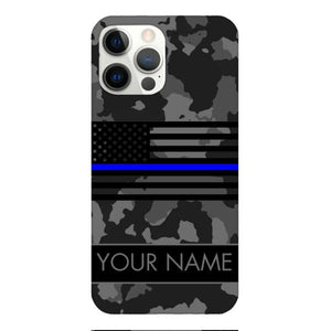 Personalized U.S Thin Blue Line Phone Case OCT-MQ18