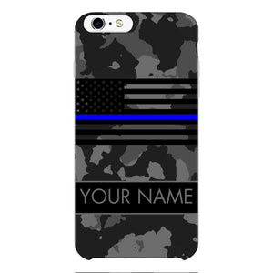 Personalized U.S Thin Blue Line Phone Case OCT-MQ18