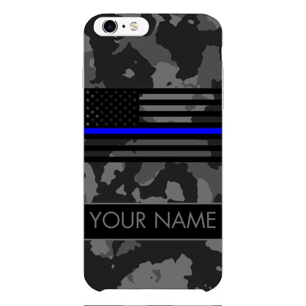 Personalized U.S Thin Blue Line Phone Case OCT-MQ18