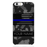 Personalized U.S Thin Blue Line Phone Case OCT-MQ18
